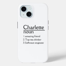 Funda de definición de nombre personalizado para i