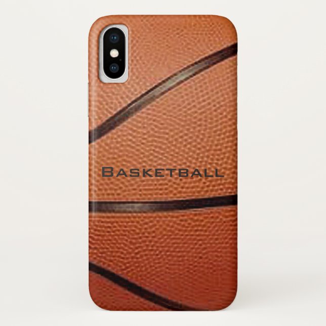 Funda de diseño de baloncesto para iPhone X (Reverso)