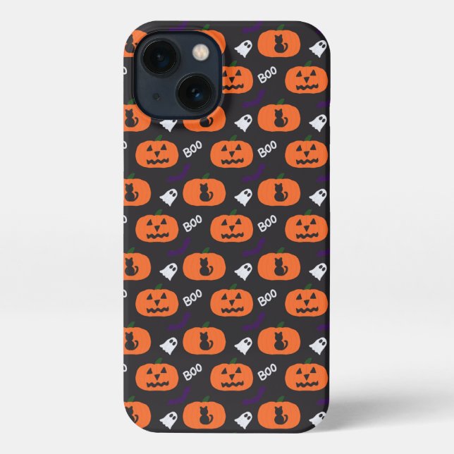 funda de diseño de Halloween para iPhone 13. (Reverso )