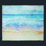 Funda De Edredón ** AR7 Olas marinas costeras Náuticas<br><div class="desc">Ola náutica de la playa DUVET Ola el mar de Surf Relajante Estrella de mar Vida de mar Arena Abstracta acuarela Artsy diseño creativo único. ((Buscar AR7 para diseños similares en diversos productos. Nota a menudo se puede transferir de un producto Zazzle a otro )) ** Enérgicamente mejorado Beach Shore...</div>