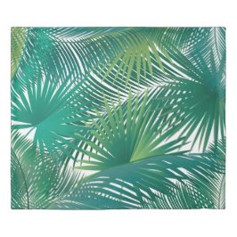 Funda De Edredón El verde de las hojas de palmeras tropicales deja 