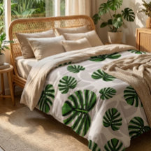 Modern Boho Botanical Leaves Pattern