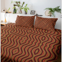 Funda De Edredón Resumen retro moderno