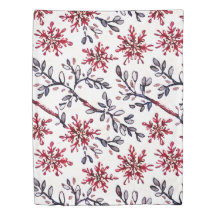 Tapa del Duvet de la elegancia de la flor de invie