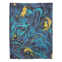 Van Gogh de canalización - remolinos, aguamarina,