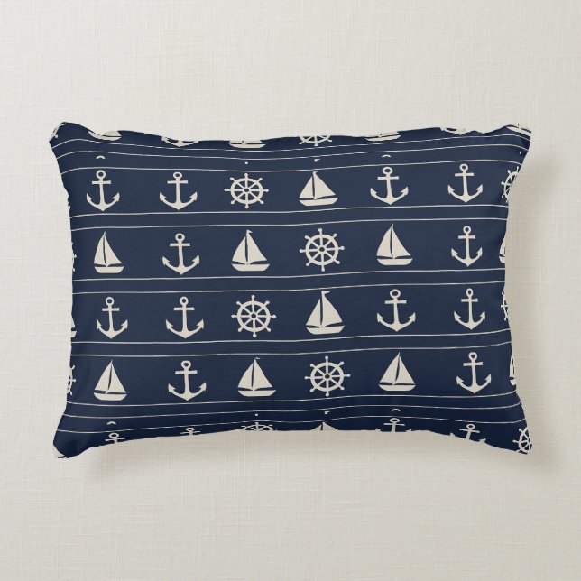 Funda de edredón y fundas de almohada a rayas náut (Anverso)