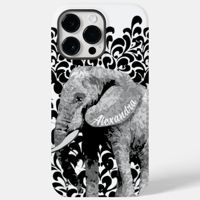 Funda de Elephant Damask iPhone 6 personalizado (Reverso )