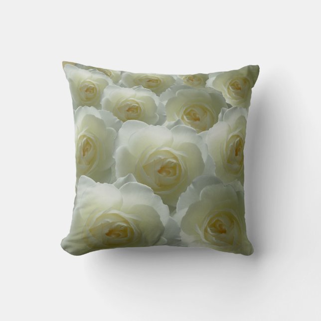Funda de flores de almohadas rosa blanco de almoha (Anverso)