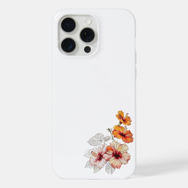 funda de flores para iPhone 15 Pro Max (Reverso )