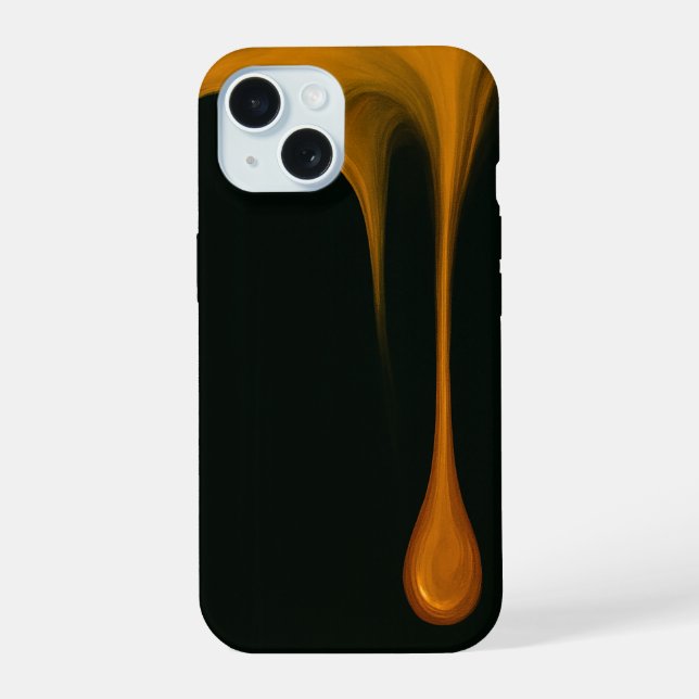 Funda de goteo ámbar para Apple iPhone 15 (Reverso )