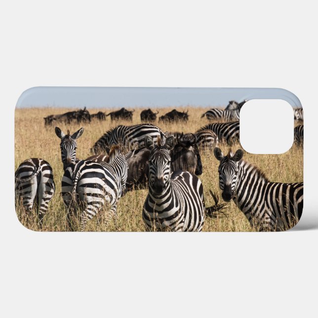 Funda de Grant para iPhone 13 Zebra (Reverso (Horizontal))