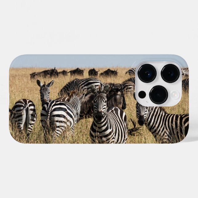 Funda de Grant Zebra iPhone 14 Pro (Reverso (Horizontal))