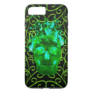 Funda de Green Fire Skull iPhone 7