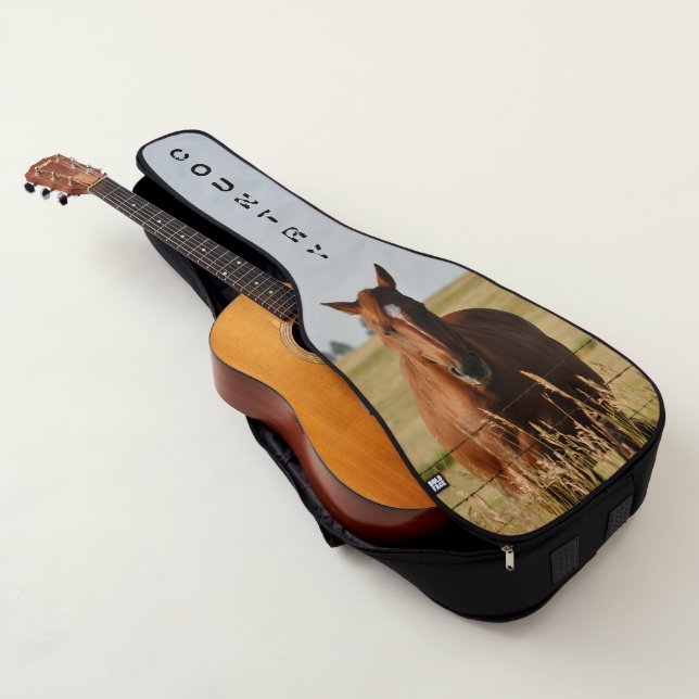 Funda De Guitarra Bolso de la guitarra acústica del país del caballo (3/4)