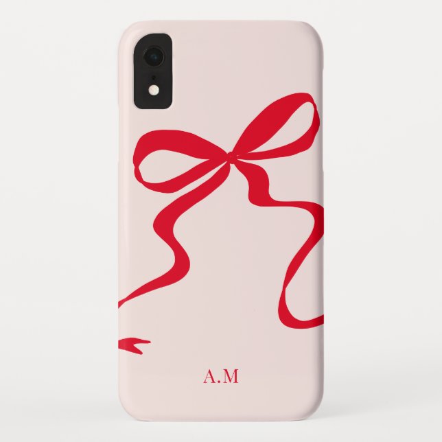 Funda de Ilustracion de arco rojo-mate Iphone XS (Reverso)