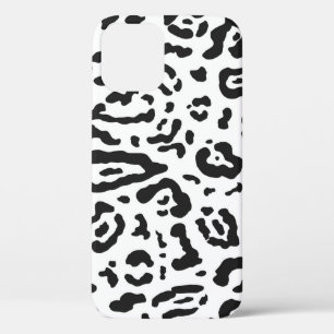 Funda de impresión de animales de leopardo negro y