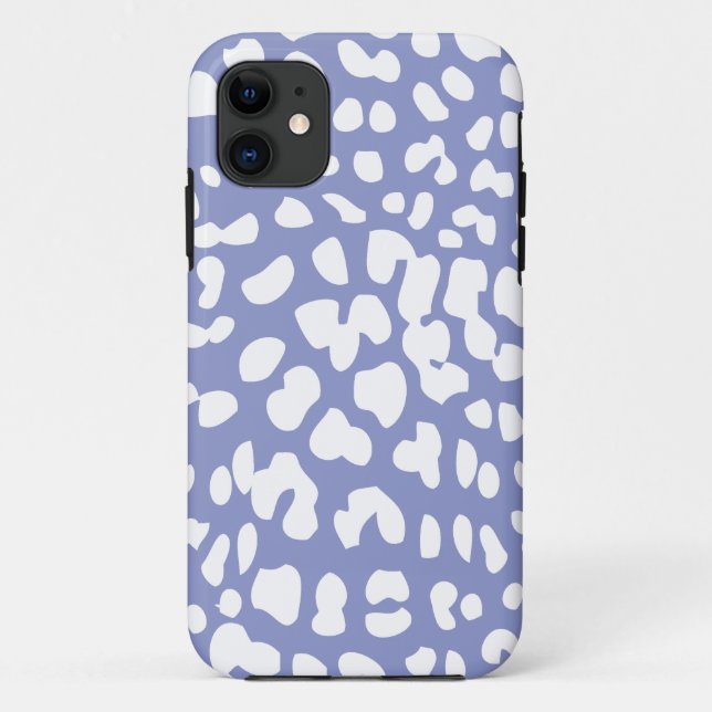Funda de impresión iPhone 6 de Leopard Violeta y B (Reverso)