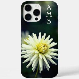 Funda de Iniciales Personales de Flores Blancas Da