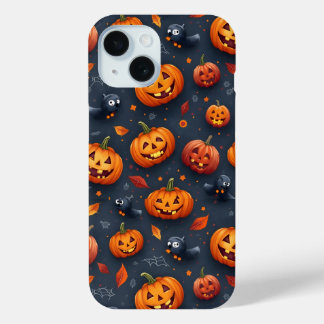 Funda de iPhone15 con tema de Halloween