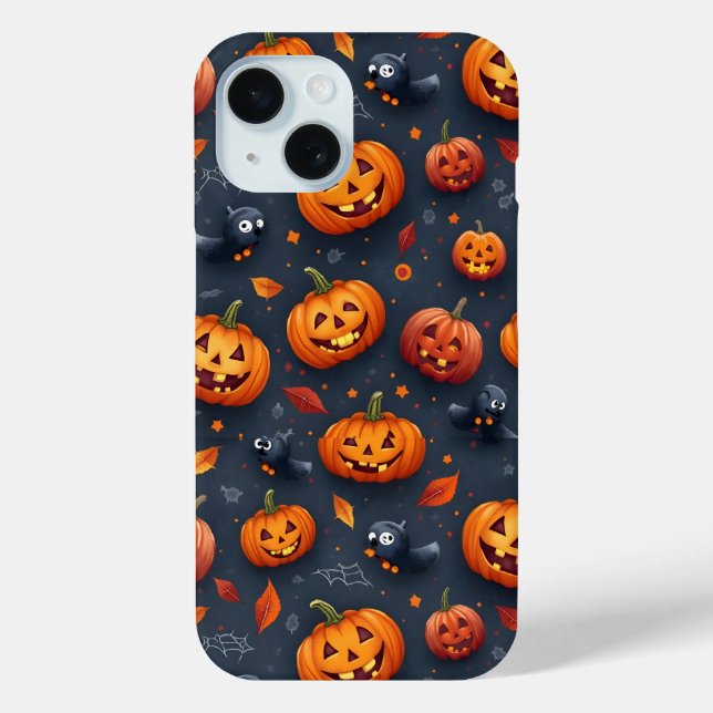 Funda de iPhone15 con tema de Halloween (Reverso )