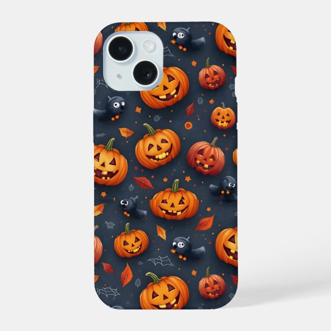 Funda de iPhone15 con tema de Halloween (Reverso )