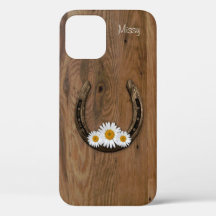 Funda de iPhone 12 de Horseshoe y Daisies