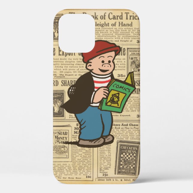 funda de iPhone 12 "Leyendo historietas" (Reverso )
