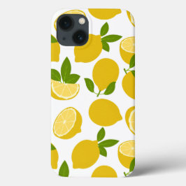 Funda de iPhone 13 con estilo limón