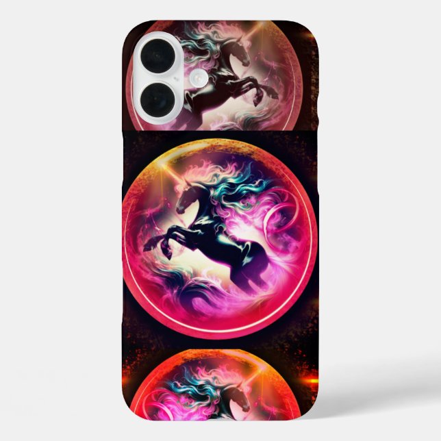 Funda de iPhone 13 de Unicornio rosa (Reverso )