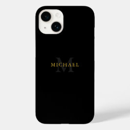 Funda de iPhone 14 personalizado con nombre e inic