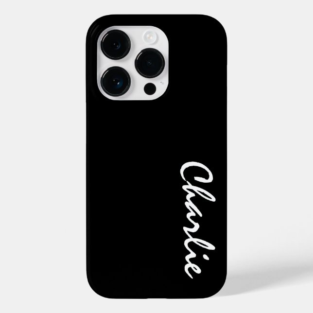 Funda de iPhone 14 Pro de nombre personalizado (Reverso )