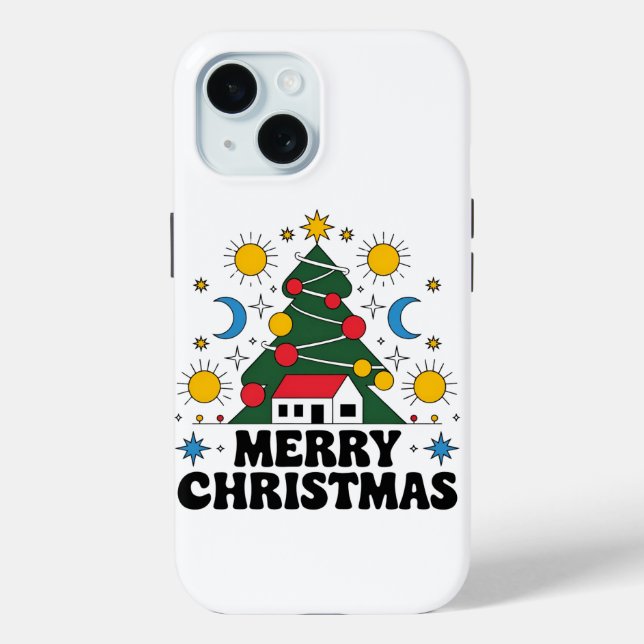 funda de iPhone 16: Estuche New Merry Christmas /  (Reverso )