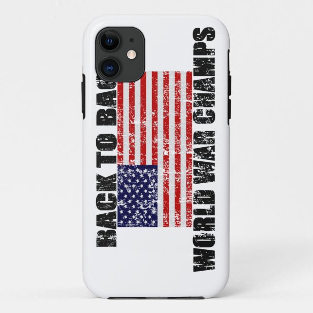 Funda de iPhone 5 de bandera estadounidense con pr (Reverso)