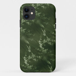 Funda de iPhone 5 de seda verde oliva asiática