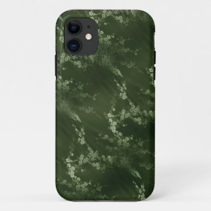 Funda de iPhone 5 de seda verde oliva asiática