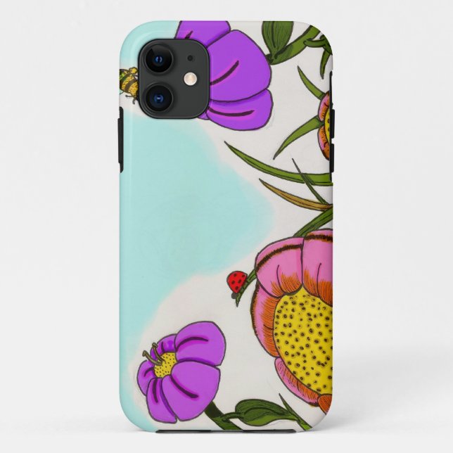 Funda de iPhone 5 Flower Meadow (Reverso)