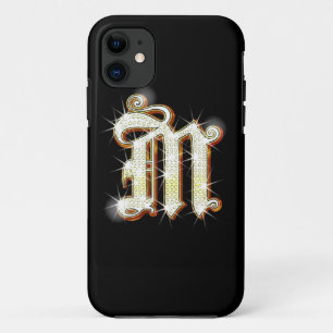 Funda de iPhone 5 monograma en blanco