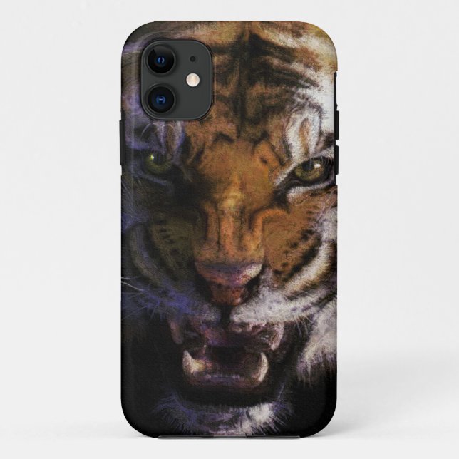 Funda de iPhone 5 para el gran gato del tigre de B (Reverso)
