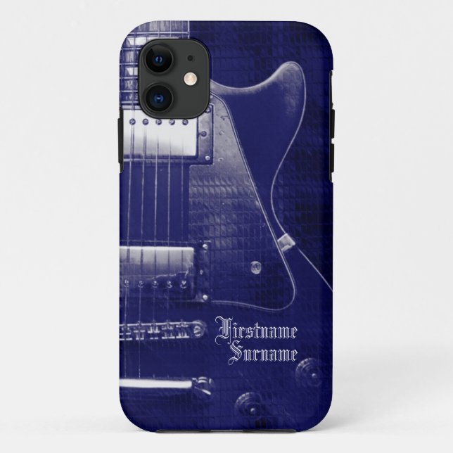 Funda de iPhone 5 Personalizado de metal azul de g (Reverso)