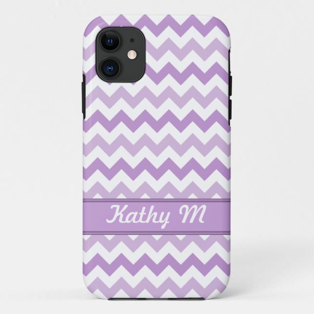 Funda de iPhone 5 personalizado de Purple & White  (Reverso)