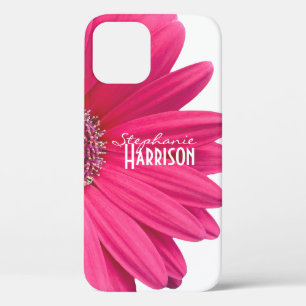 Funda de iPhone 6 de color blanco rosado Gerbera D