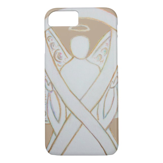 Funda de iPhone 7 Angel Personalizado de Cinta de  (Reverso)