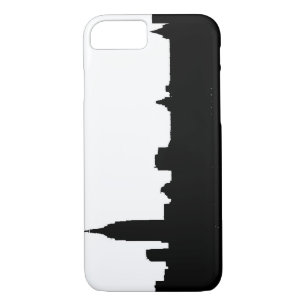 Funda de iPhone 7 de Black White New York Silhouet