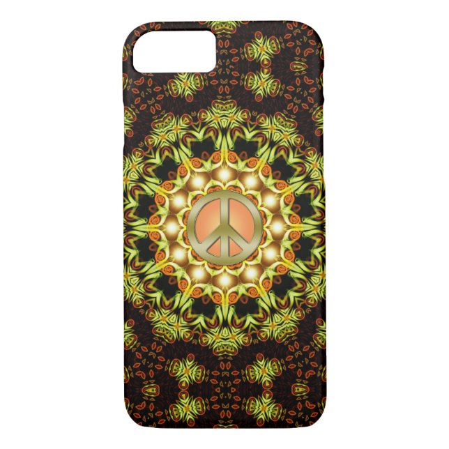 Funda de iPhone 7 de Peace Sign Nature Energy (Reverso)
