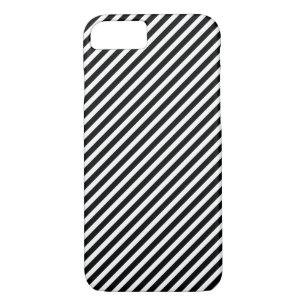 Funda de iPhone 7 rayas blancas y negras