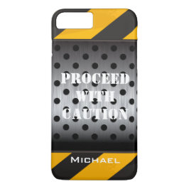 Funda de iPhone 7 | Zona de construcción | Amarill