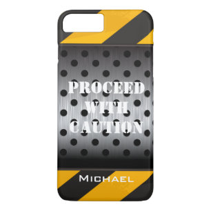 Funda de iPhone 7   Zona de construcción   Amarill