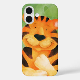 Funda de iphone arte de tigre para niños