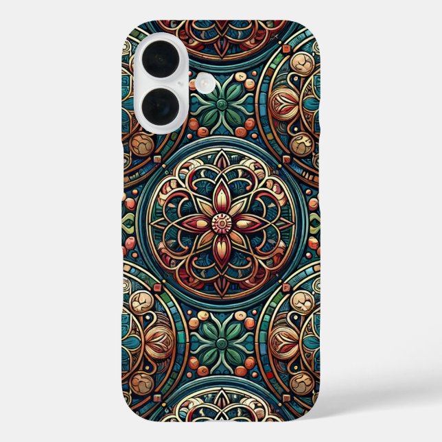 Funda de iPhone de Flor de Cobre 16 (Reverso )
