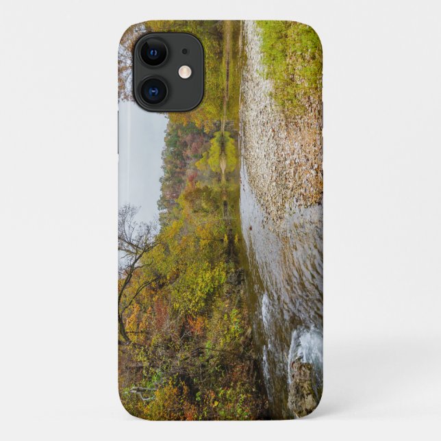 Funda de iPhone de Jacks Fork en Otoño (Reverso)